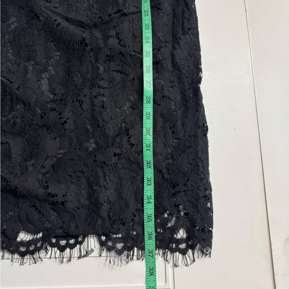 ASTR the Label Womens Sz S Floral Black Lace Midi Dress Bodycon Spaghetti Strap - Picture 4 of 7